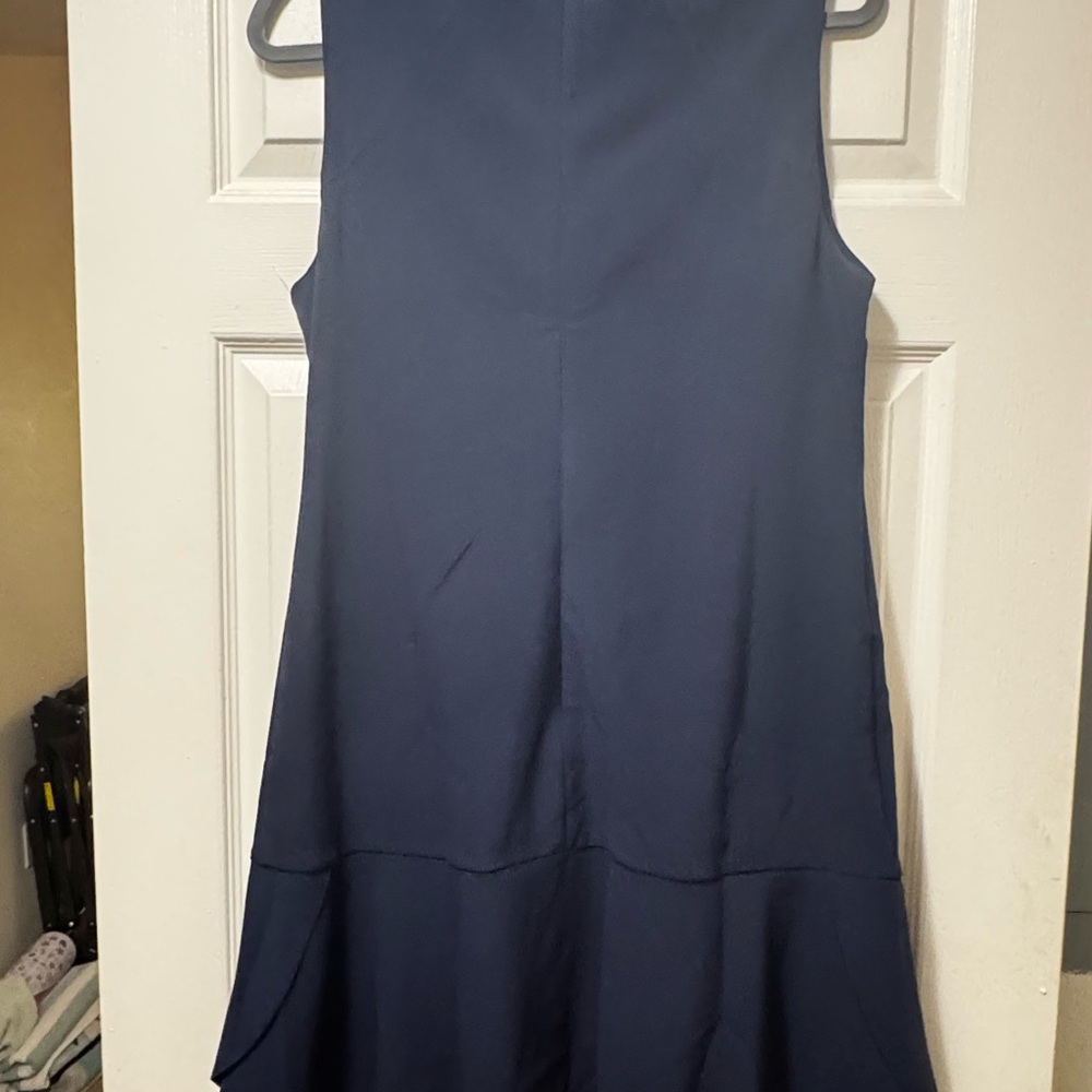 Lark & Ro Women's Navy Sleeveless Mini Dress - Picture 8 of 11